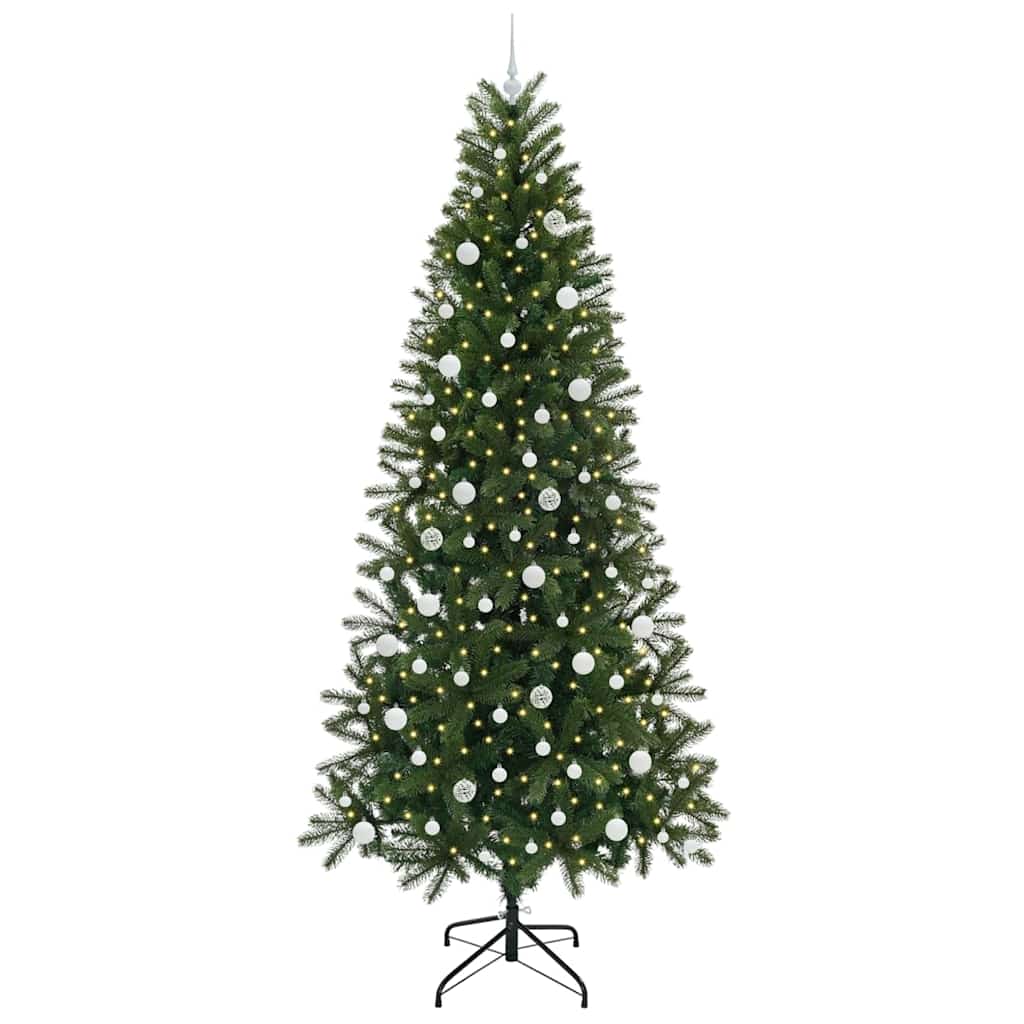 Kunstigt juletræ Grøn 240 cm PE og PVC