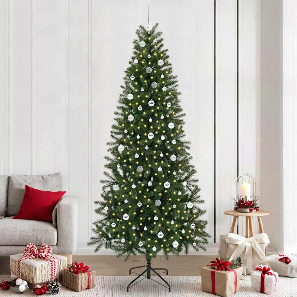 Kunstigt juletræ Grøn 240 cm PE og PVC