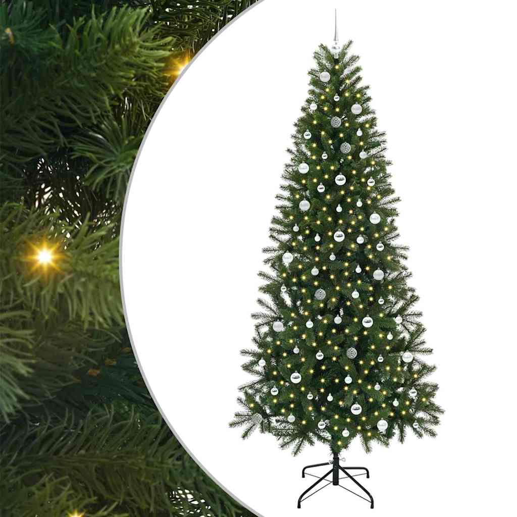 Kunstigt juletræ Grøn 240 cm PE og PVC