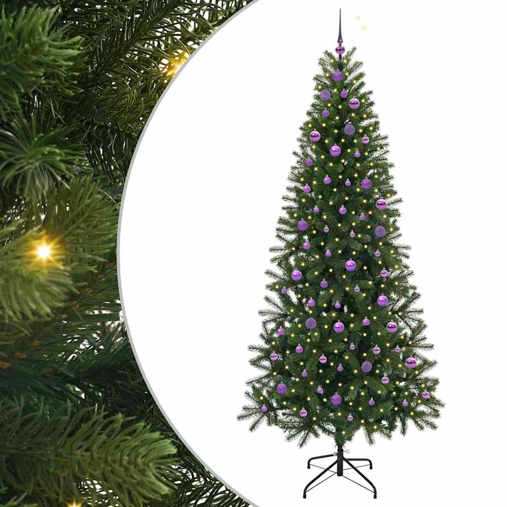 Kunstigt juletræ Grøn 240 cm PE og PVC