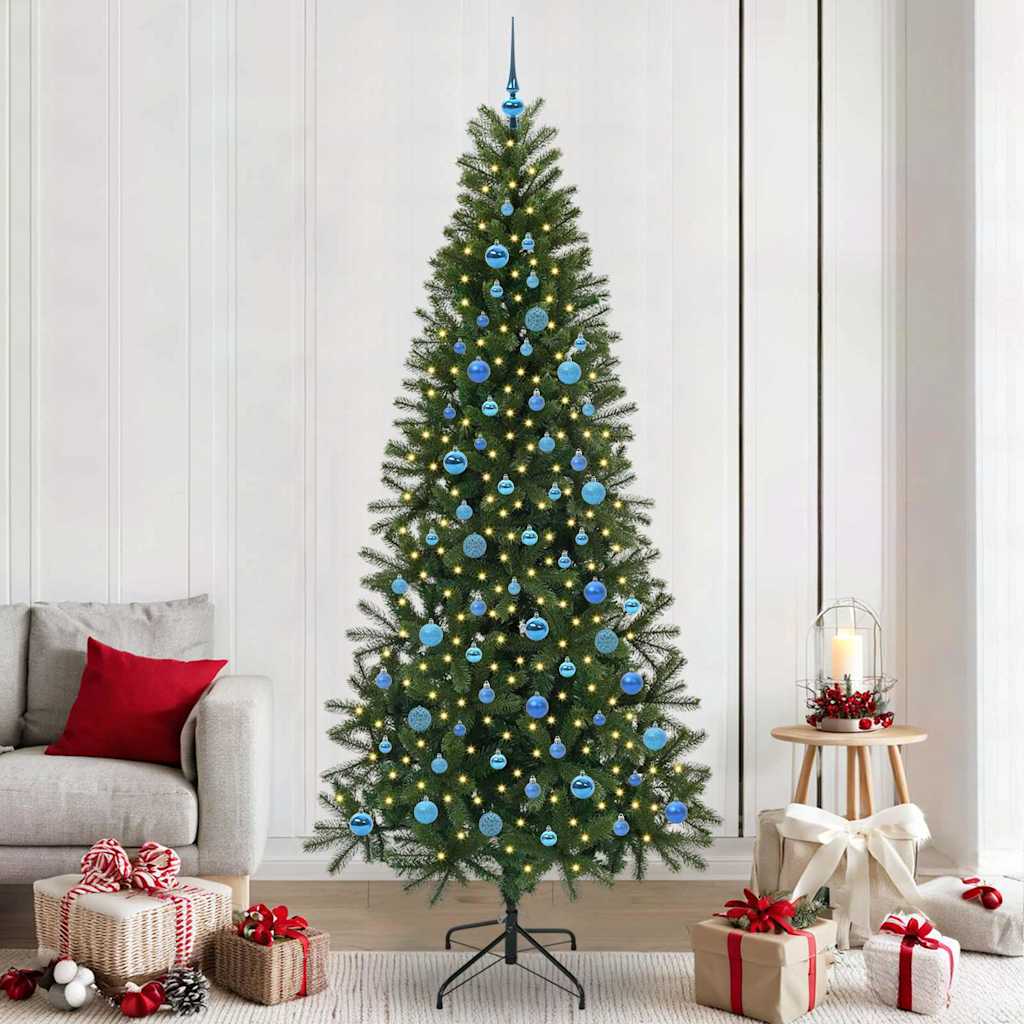 Kunstigt juletræ Grøn 240 cm PE og PVC