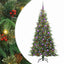 Kunstigt Hinged Juletræ med 300 LED'er Grøn 180 cm PE og PVC
