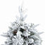 Kunstigt Hinged Juletræ med 150 LED'er Hvid 120 cm PE og PVC