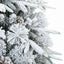 Kunstigt Hinged Juletræ med 150 LED'er Hvid 150 cm PE og PVC