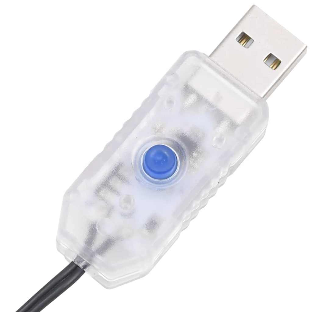 Kunstigt Hinged Juletræ med 300 LED'er Hvid 180 cm PE og PVC