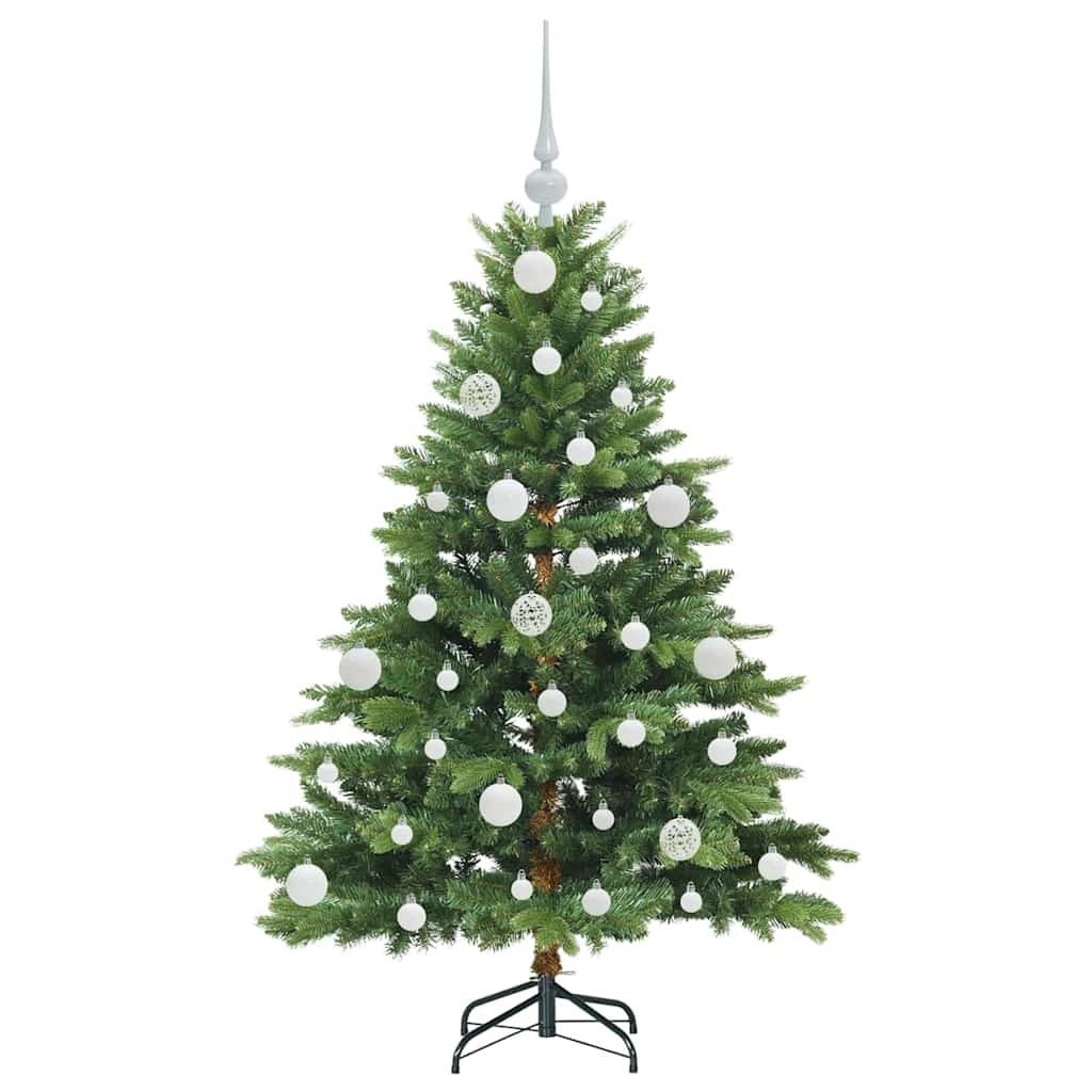 Kunstigt juletræ med 150 LED'er Grøn 120 cm PE og PVC