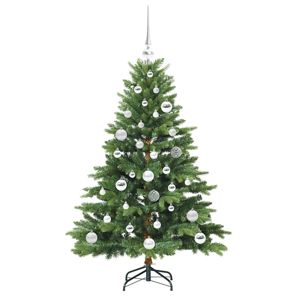 Kunstigt juletræ med 150 LED'er Grøn 120 cm PE og PVC