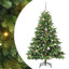 Kunstigt juletræ med 150 LED'er Grøn 150 cm PE og PVC
