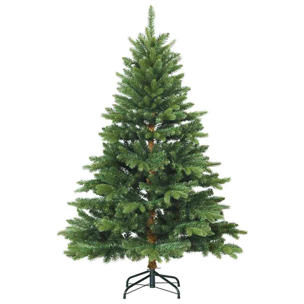 Kunstigt juletræ med 150 LED'er Grøn 150 cm PE og PVC