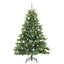 Kunstigt juletræ med 150 LED'er Grøn 150 cm PE og PVC