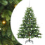 Kunstigt juletræ med 150 LED'er Grøn 150 cm PE og PVC