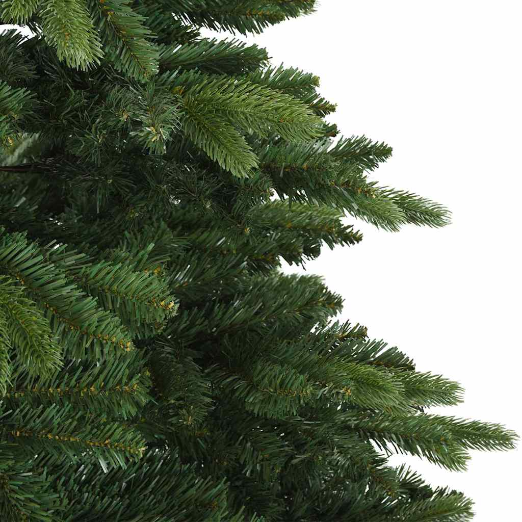 Kunstigt juletræ med 300 LED'er Grøn 210 cm PE og PVC