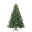 Kunstigt juletræ med 300 LED'er Grøn 210 cm PE og PVC