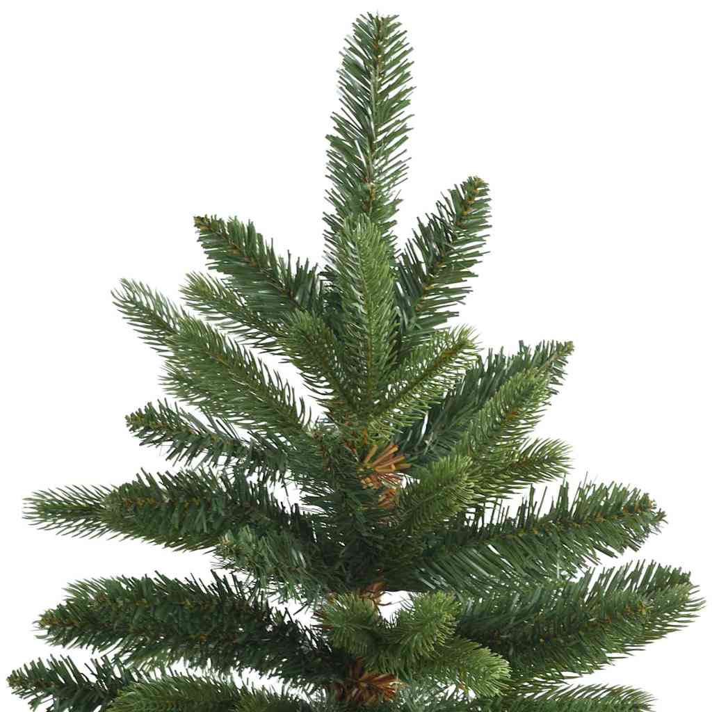 Kunstigt juletræ med 300 LED'er Grøn 240 cm PE og PVC