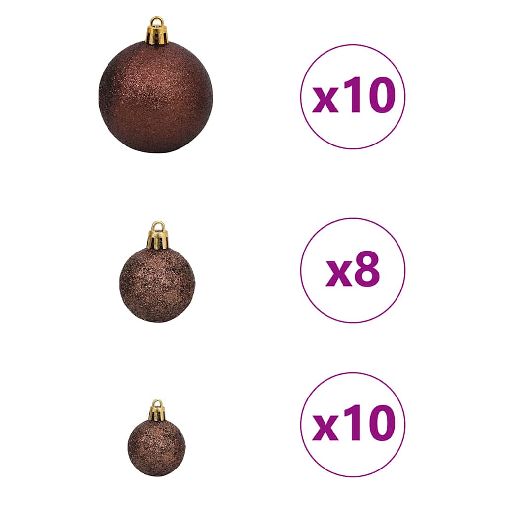 Kunstigt juletræ med 300 LED'er Grøn 240 cm PE og PVC