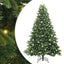 Kunstigt juletræ med 300 LED'er Grøn 240 cm PE og PVC