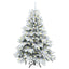 Kunstigt juletræ med 150 LED'er Hvid 120 cm PE og PVC