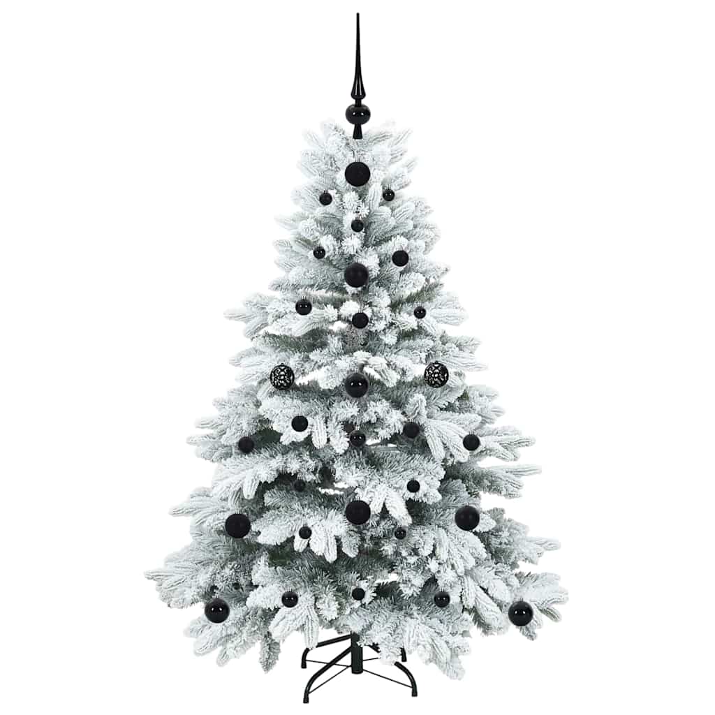 Kunstigt juletræ med 150 LED'er Hvid 120 cm PE og PVC