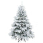 Kunstigt juletræ med 150 LED'er Hvid 120 cm PE og PVC