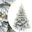 Kunstigt juletræ med 150 LED'er Hvid 150 cm PE og PVC