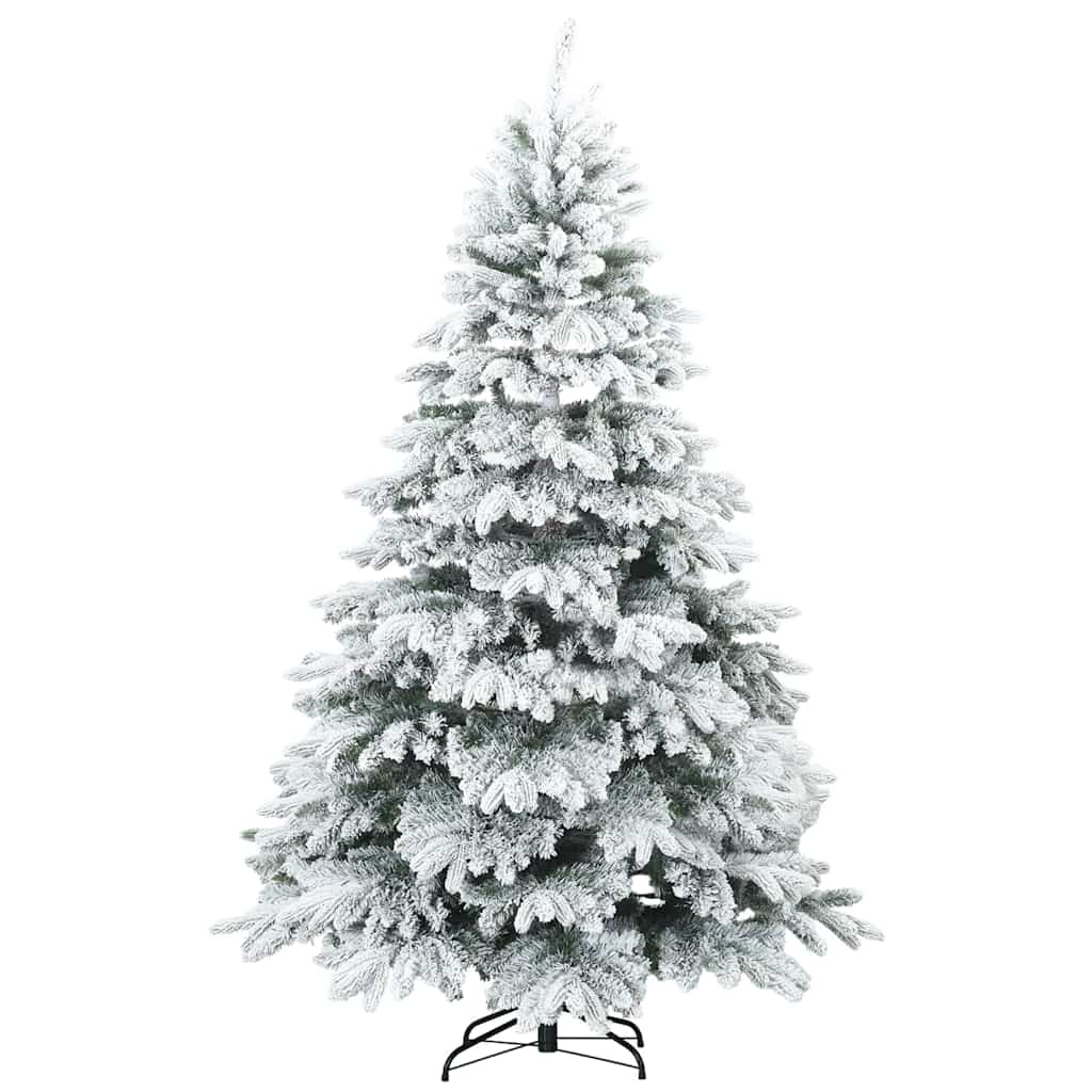 Kunstigt juletræ med 300 LED'er Hvid 180 cm PE og PVC