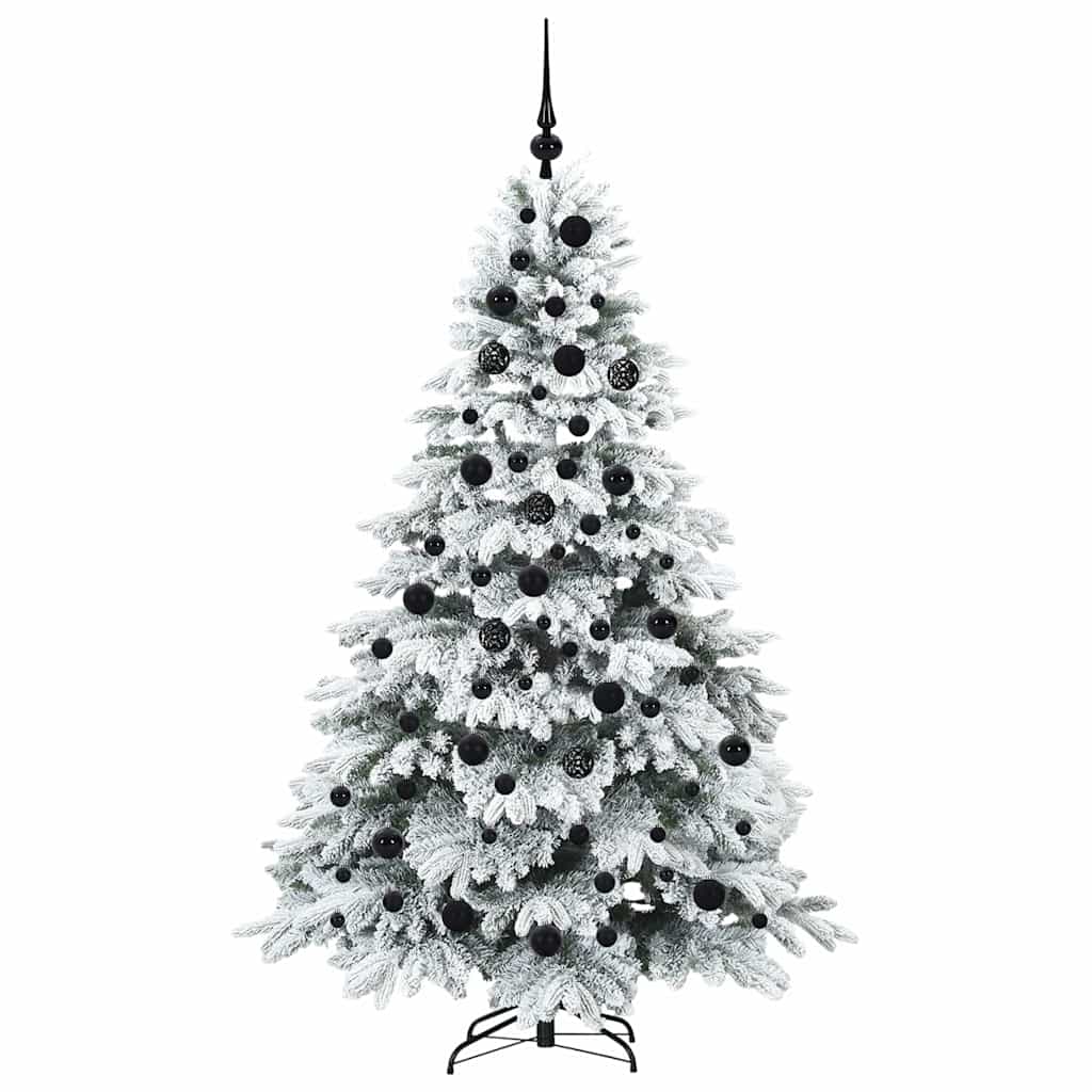 Kunstigt juletræ med 300 LED'er Hvid 180 cm PE og PVC
