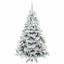 Kunstigt juletræ med 300 LED'er Hvid 180 cm PE og PVC