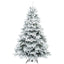 Kunstigt juletræ med 300 LED'er Hvid 180 cm PE og PVC