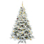 Kunstigt juletræ med 300 LED'er Hvid 210 cm PE og PVC