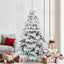 Kunstigt juletræ med 300 LED'er Hvid 210 cm PE og PVC