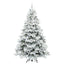 Kunstigt juletræ med 300 LED'er Hvid 210 cm PE og PVC