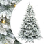 Kunstigt juletræ med 300 LED'er Hvid 240 cm PE og PVC