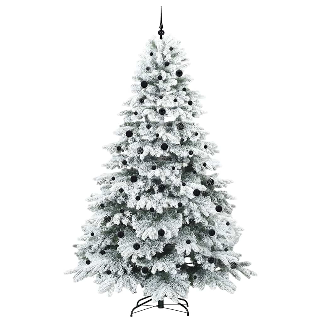 Kunstigt juletræ med 300 LED'er Hvid 240 cm PE og PVC