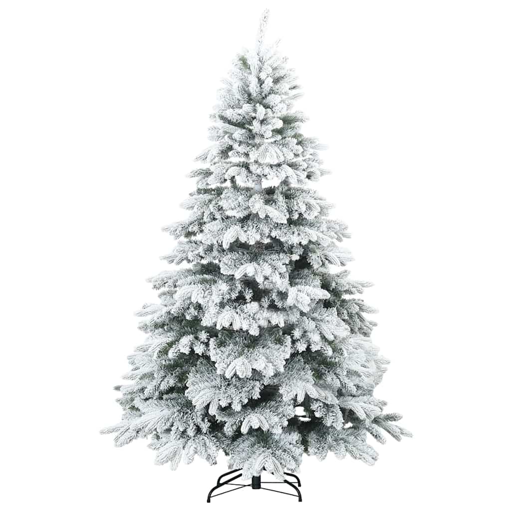 Kunstigt juletræ med 300 LED'er Hvid 240 cm PE og PVC