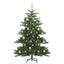 Kunstigt Hinged Juletræ med 150 LED'er Grøn 150 cm PVC og Stål