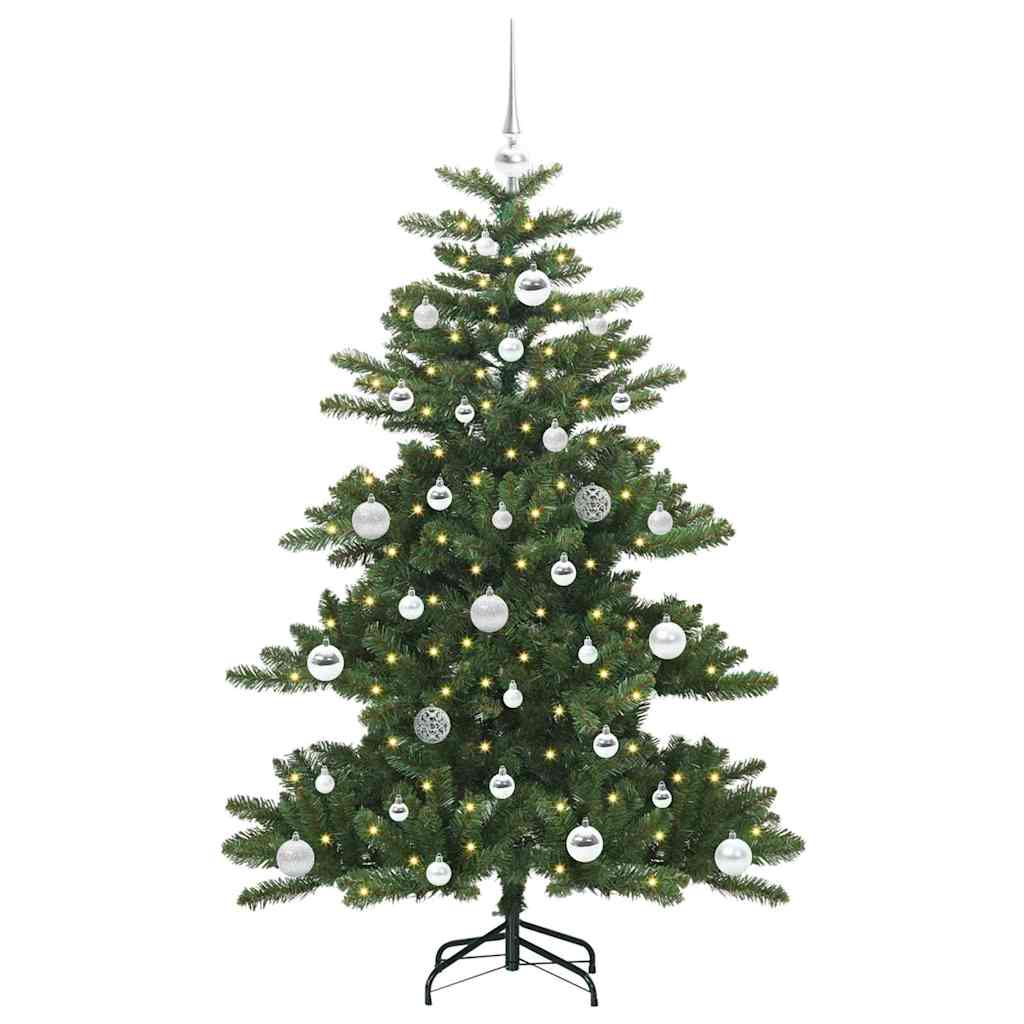 Kunstigt Hinged Juletræ Grøn 150 cm PVC og Stål