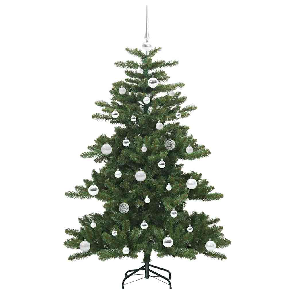 Kunstigt Hinged Juletræ Grøn 150 cm PVC og Stål