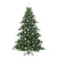 Kunstigt Hinged Juletræ med 300 LED'er Grøn 180 cm PVC og Stål