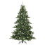 Kunstigt Hinged Juletræ med 300 LED'er Grøn 210 cm PVC og Stål
