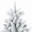Kunstigt Hinged Juletræ med 300 LED'er Hvid 210 cm PVC og Stål