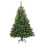 Kunstigt juletræ med 150 LED'er Grøn 120 cm PE og PVC