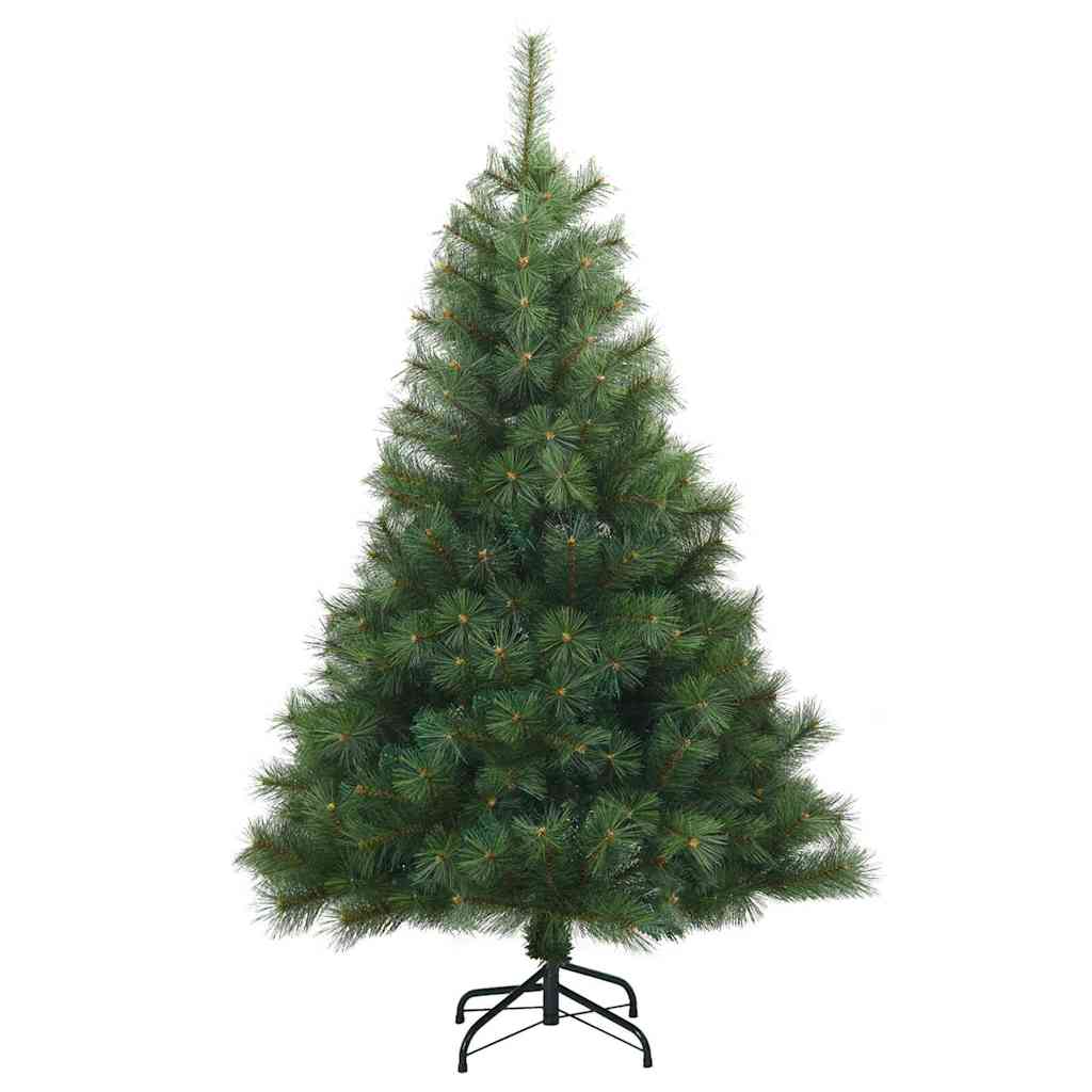 Kunstigt juletræ med 150 LED'er Grøn 120 cm PE og PVC
