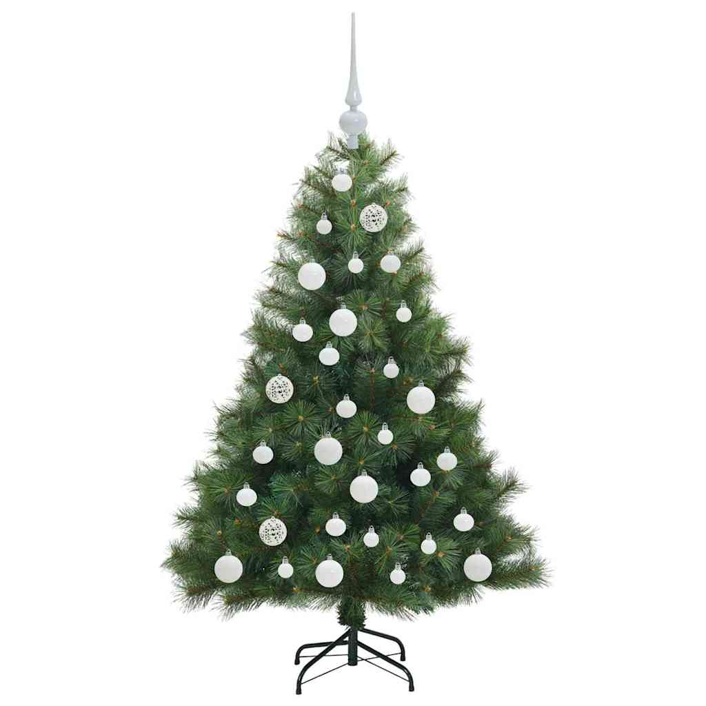 Kunstigt juletræ med 150 LED'er Grøn 120 cm PE og PVC