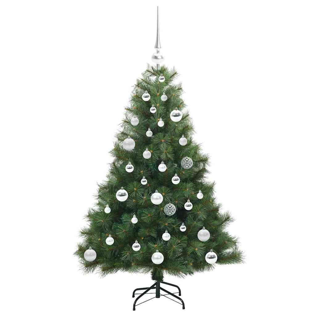 Kunstigt juletræ med 150 LED'er Grøn 120 cm PE og PVC