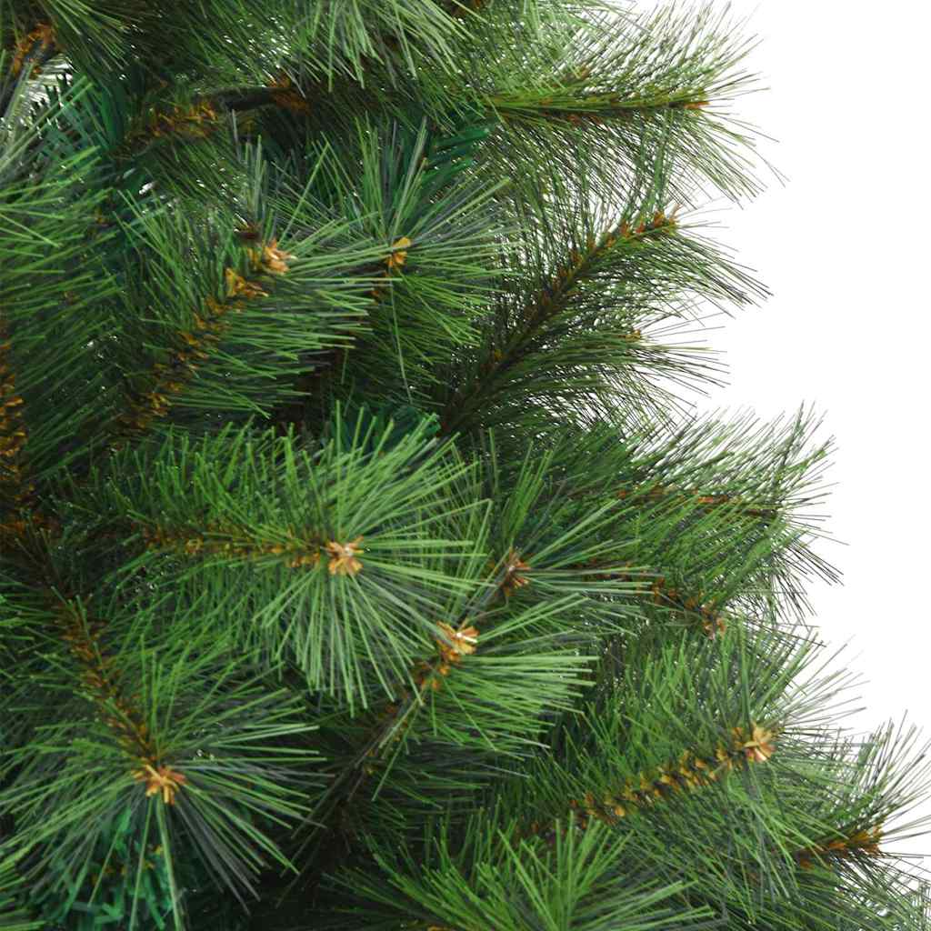 Kunstigt juletræ med 150 LED'er Grøn 120 cm PE og PVC