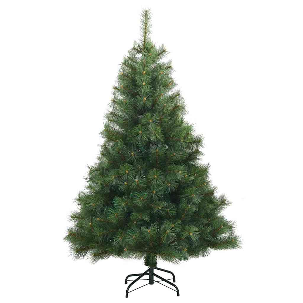 Kunstigt juletræ med 150 LED'er Grøn 120 cm PE og PVC
