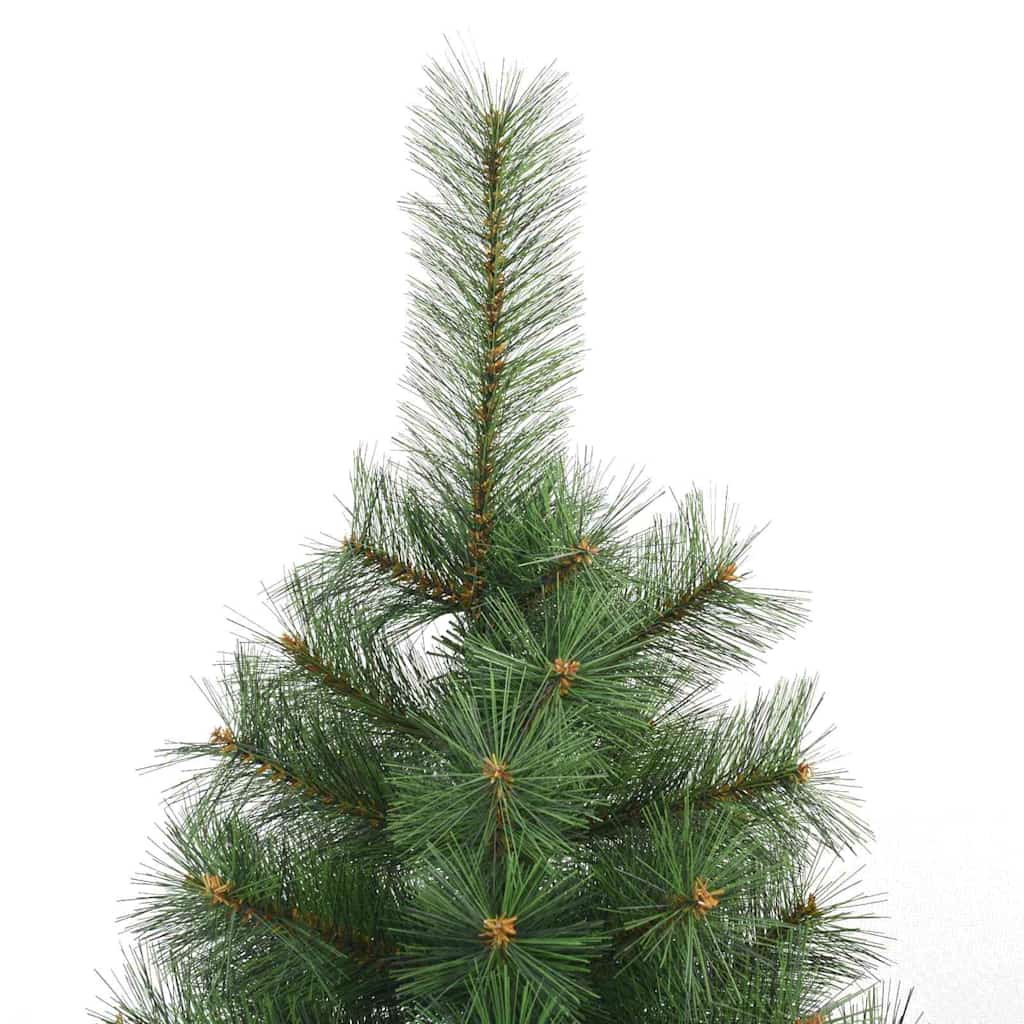Kunstigt juletræ med 150 LED'er Grøn 150 cm PE og PVC