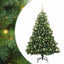 Kunstigt juletræ med 150 LED'er Grøn 150 cm PE og PVC