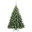 Kunstigt juletræ med 300 LED'er Grøn 180 cm PE og PVC