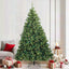 Kunstigt juletræ med 300 LED'er Grøn 210 cm PE og PVC